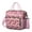Pink-34, variant on Large Insulated Tote Bag with Elephant Boho Print - Leakproof Cooler Bag for Office & Outdoor, Multi-Pocket Waterproof Thermal Lunch Tote