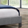 thumbnail image 3 of Platform Bed adorned with Tufted Fabric - Dark Grey, 3 of 3