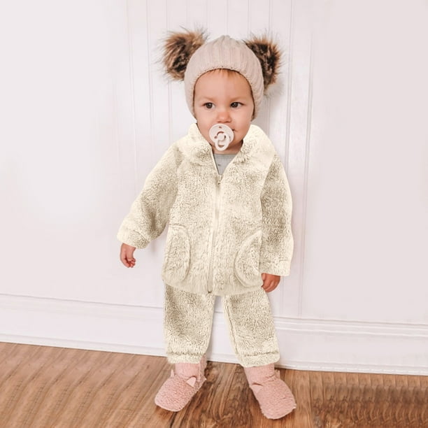 Forro polar blanco niño sale
