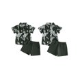 thumbnail image 2 of BemeyourBBs Toddler Baby Boy Hunting Clothes Summer Camouflage Outfit Camo Short Sleeve Butt Down Bowtie Shirts and Pockets Shorts 2 Piece Set, 2 of 9