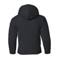 thumbnail image 3 of Gildan Big Girls 1x1 Rib Knit Hooded Pocket Sweatshirt, Style G18500B, 3 of 3