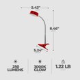 thumbnail image 2 of E P Minerals 209981 LED Clip Lamp, Red, 2 of 6