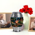 thumbnail image 6 of JAGASY Phoenix Keepsake Urn for Ashes Adult Male, Dark Teal Urns for Human Ashes, Sparking Lights Decorative Urns for Father, Forest Trees Small Handmade Cremation Urn for Mother, (3 Inch), 6 of 7