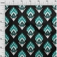 thumbnail image 3 of oneOone Polyester Spandex Black Fabric Asian Ikat Quilting Supplies Print Sewing Fabric By The Yard 56 Inch Wide, 3 of 4