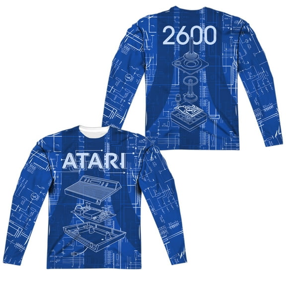 Atari - Inside Out (Front/Back Print) - Regular Fit Long Sleeve Shirt - XX-Large