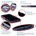 thumbnail image 6 of Dockem iPhone 13 Pro Max Luxe M2 Wallet Card Case with Built-in Metal Plate [Black/Grey], 6 of 9