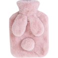 thumbnail image 1 of Hot Water Bottle PVC Hot Water Bottle with Soft Cover, Cute Rabbit Ear and Tail Hot Water Bottle Hot Water Bag Great Gift for Girls Helps Relieve Muscle Aches hot Water Bottle, 1 of 5