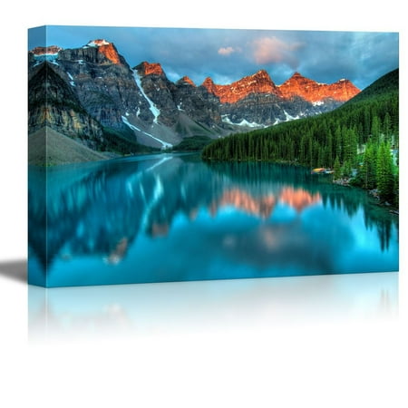 Moraine Lake Banff National Park wall26 Canvas Prints Wall Art - Beautiful Scenery/Landscape Moraine Lake During The Morning Sunrise in Banff National Park | Modern Wall Decor/Home Decoration - 32