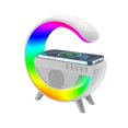 thumbnail image 1 of Soporte inalámbrico para cargador, luz nocturna LED, despertador, altavoz BT, lámpara RGB inteligente, 1 of 2