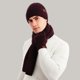 thumbnail image 1 of Traje cálido de otoño e invierno de Europa y Estados Unidos, gorro grueso de color mixto, bufanda y guantes, tres, 1 of 5