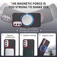 thumbnail image 5 of Magnetic Stand for Samsung Galaxy S24 Case Compatible with MagSafe, [Military Grade Drop Tested][Built in Lens Folded Kickstand] Shockproof Protective Anti-Fingerprint Slim Matte Case,Red, 5 of 8