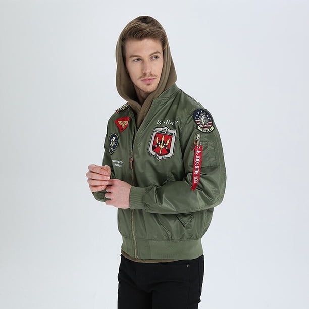 TOP GUN Cosplay Maverick chaqueta de piloto de la Fuerza Aérea para hombres abrigo para adultos Tops disfraz genial1XXS Deng Xun unisex