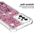 thumbnail image 4 of Compatible with Samsung Galaxy A23 5G Case Glitter Liquid Cute Clear Phone Case Floating Quicksand Shockproof Protective Bumper Silicone Soft TPU Case for Samsung Galaxy A23 5G Love Rose YB, 4 of 13