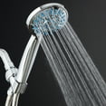thumbnail image 3 of Antimicrobial / Anti-Clog High-Pressure 6-setting Hand Shower by AquaDance with Microban Nozzle Protection, 3 of 9