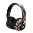 thumbnail image 3 of Auriculares inalámbricos shamjiam 5.1 con luces LED sobre el oído negro, 3 of 9