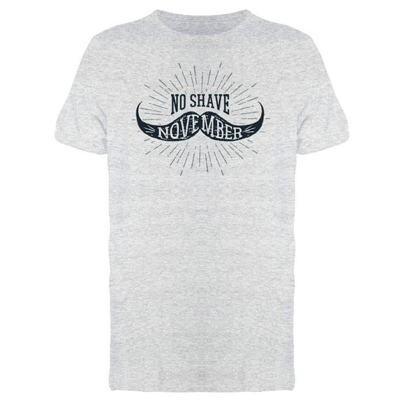 November No Shave Slogan Tee Men's -Image by Shutterstock