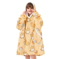 thumbnail image 5 of Kids Oversized Wearable Blanket Hoodie Sweatshirt with Deep Pockets for Boys Girls One Size 4-14 Corgi, 5 of 6