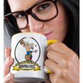 thumbnail image 2 of 3drose, Funny Worlds Greatest Basketball Coach Occupation Job Cartoon, 15oz Two-tone Yellow Mug, 2 of 6