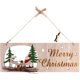thumbnail image 1 of Letrero de madera de Feliz Navidad, decoración navideña rústica, árbol de Navidad de ángel con copo de nieve hueco de madera para decoración interior y exterior Sailing Electrónica, 1 of 5