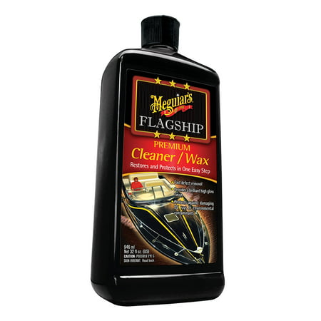 Meguiar’s Flagship Premium Cleaner/Wax – Marine/RV – Removes Light Oxidation and Protects – (32
