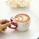 thumbnail image 3 of de Cerámica con Lazo Romántico, Tazas para Café y Leche, Tazas para Niña, Tazas de Postre con Asa, de Té Roja., 3 of 8