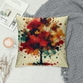 thumbnail image 2 of COMIO Decorative Autumn Fall Throw Pillow Cover Maple Leaf Bicycle Tree Umbrella Cushion Case Shell Happy Fall Pillow Case for Car Sofa Bed Couch, 2 of 5