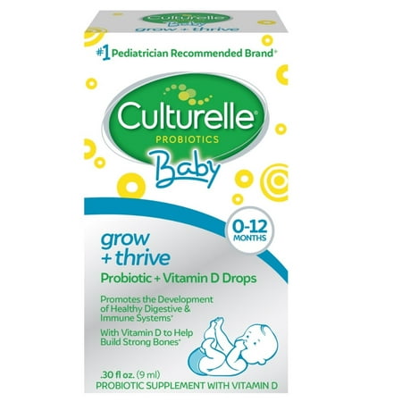 Culturelle Probiotics Baby Grow + Thrive Drops -- 0.3 Fl Oz