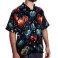 thumbnail image 2 of Love Men's Casual Button Down Short Sleeve Printed Summer Beach Shirts, 2 of 6