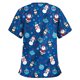 thumbnail image 2 of Pntutb Blusa de manga corta con cuello en V para mujer, uniforme de trabajo, blusa de Acción de Gracias de Navidad Pntutb Pntutb-5338, 2 of 3