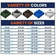 thumbnail image 3 of Tarpco Safety 24 ft L x 0.5 mm H x 18 ft W Heavy Duty 10 Mil Tarp, Green/Black, Polyethylene, 3 of 8