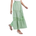 thumbnail image 2 of EFINNY Women's Cutout Polka Dot Long Skirt Dress Elastic Waist Long Length Skirts, 2 of 7