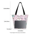 thumbnail image 5 of Fotbe Llama Unicorn and Rainbow Pattern Beach Tote,Shoulder Handbag,Spacious Tote Bag,Lightweight Travel Bag,Versatile Shopping Bag, 5 of 9