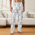 thumbnail image 2 of PRIYAL Mens PJ Pajama Pants Colorful Tennis Rackets Balls Bottoms Lounge Pants Sleepwear, 2 of 5