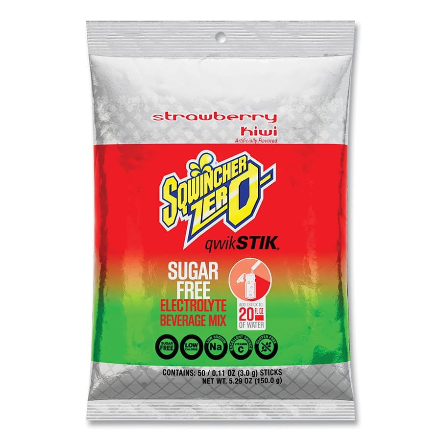 Sqwincher Zero Qwik Stik Electrolyte Powder Drink Mix  Sugar Free, 14 Flavor Assorted Variety, Single Serve Packets, Makes 20 oz