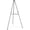 Black, variant on Telescoping Easel- Lightweight - Adjusts 38in.-66in.H- Silver