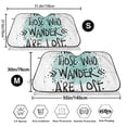 thumbnail image 7 of Lsque Not All Who Wander Are Lost1 Car Windshield Sun Shade | Accordion Folding Style Auto Shade for Car Truck SUV Van | Blocks UV Rays Sun Visor Protector | Small, 7 of 7