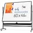 thumbnail image 3 of Tableau Effaçable à Sec Roulant 60 x 46 - Grand Tableau Blanc Magnétique Portable avec Support - Style Chevalet Double Face avec Roues - Tableau Blanc Mobile sur Pied pour Bureau, Salle de Classe et Maison, 3 of 4