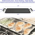 thumbnail image 3 of Carbon Steel Griddle, Professional Cookware , Crafted in Sweden, Induction Compatible, Like Cast Iron but Better, 3 of 6