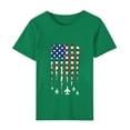 thumbnail image 4 of Vetsdori Women's American T Shirts Summer Red White and Blue Pullover Red White and Blue Graphic , July 4th Independence Day Short Sleeve Casual Tops for Women Crew Neck, 4 of 6