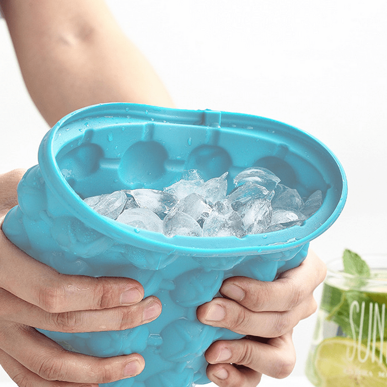 Ice Cube Maker Bucket Mold Cooler Makes Small Nugget Ice Chips for Beverage  Wine Beer Whiskey 