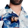 thumbnail image 5 of Ice Hockey Men's Short Sleeve Button Down Beach Shirts, Casual Printed Summer Unisex Tops, 5 of 6