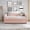 Pink, variant on Full Size Daybed with Twin Pop-Up Trundle Upholstered Boucle Tufted Sofa Bed for Living Room, Pink 83x58.5x29.5 inch