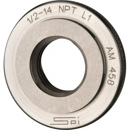 

SPI 1/2-14 Thread Oil Hardened Non-Shrinking Steel (OHNS) Class L1 Ring Pipe Thread Gage NPT Thread