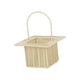 thumbnail image 1 of Cesta de almacenamiento con asa, ideal como regalo para playa, parque o patio, portátil y ligera. Cuadrado beige, 1 of 8