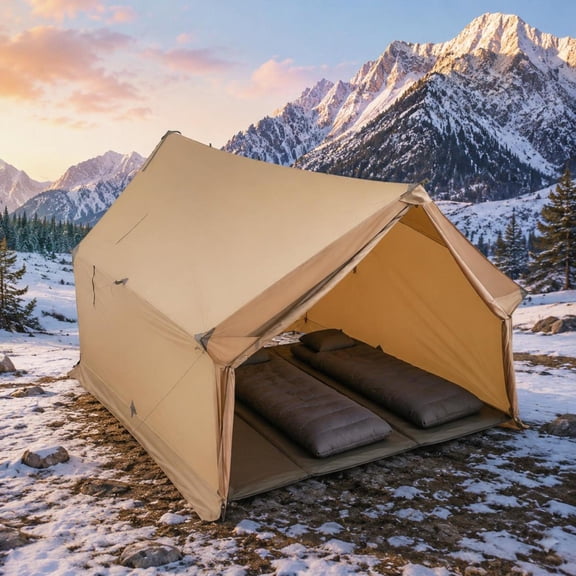 Cabin Hot Tent, 2 Person with Stove Jack, Waterproof 4 Season Shelter for Hiking, Fishing, Hunting