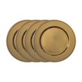 thumbnail image 2 of FRAÎCHE Holiday Gold Plastic Charger Plate Set, 4 pack, 2 of 6