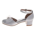 thumbnail image 3 of Badgley Mischka Girl Ankle Strap Dress Shoes (Little Kids), White Patent, Size: 12, 3 of 7