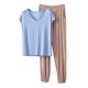 thumbnail image 3 of TaTaai Loose Fit Winter Sleepwear Women, Thick Warm Pajama Top with Pants, Solid Color Fleece Loungewear Set, Cozy Cold Weather Apparel Gift, 3 of 7