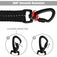 thumbnail image 4 of Long Dog Leash 10 FT: Heavy Duty Rope Leashes for Dogs Training with Swivel Lockable Hook Reflective Threads Bungee and Padded Handle - Dog Lead for Large Small Medium Dogs Outside Walking Hiking Grey, 4 of 7