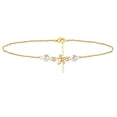 thumbnail image 1 of Tobillera de playa dorada de tamaño ajustable, tobillera de joyería para mujer, regalo de joyería de playa Wmkox8yii fajkfhkj3603, 1 of 1